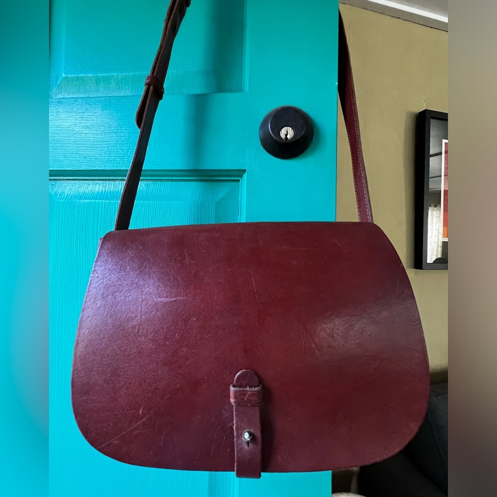 Lucky Brand Cognac Leather crossbody/satchel bag